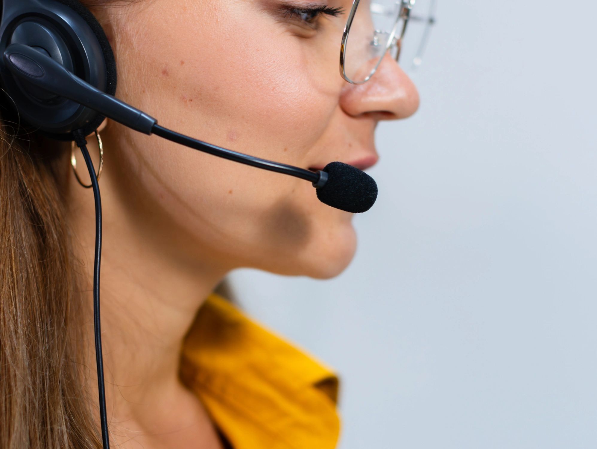 Customer support professional representing responsive account service